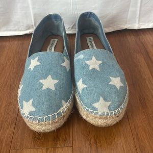 Steve Madden blue star espadrilles size 8.5